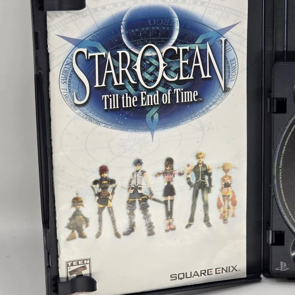 Star Ocean Till The End Of Time Sony PlayStation 2 PS2 Video Game 2 Disc Manual